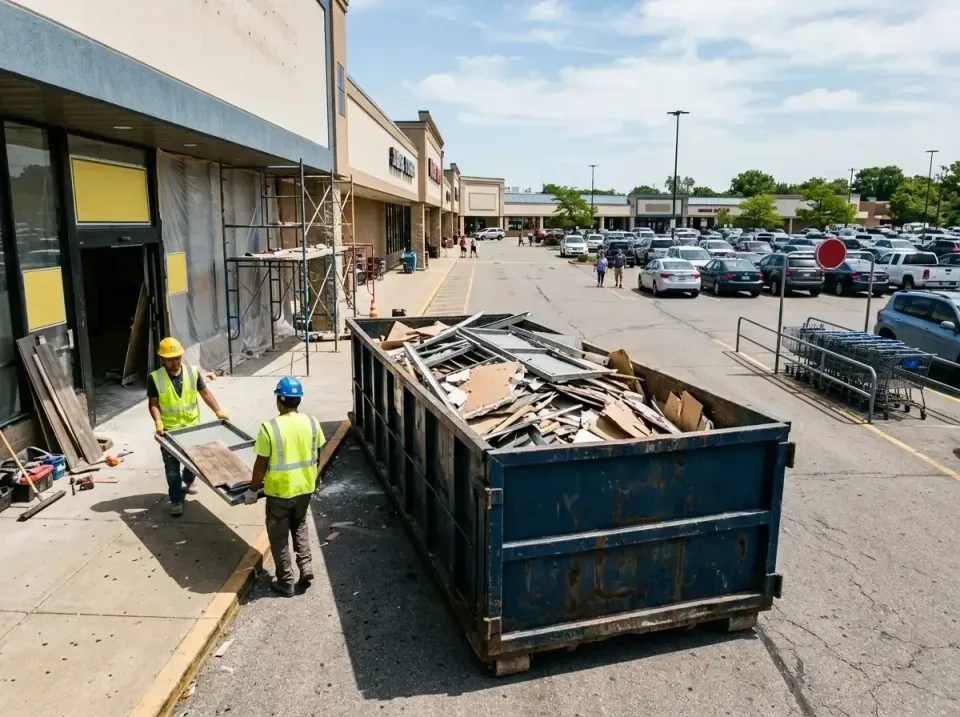 retail-store-renovation-debris-003 — frequently asked questions, Roll-off Dumpster Rentals in St. Charles, MO
